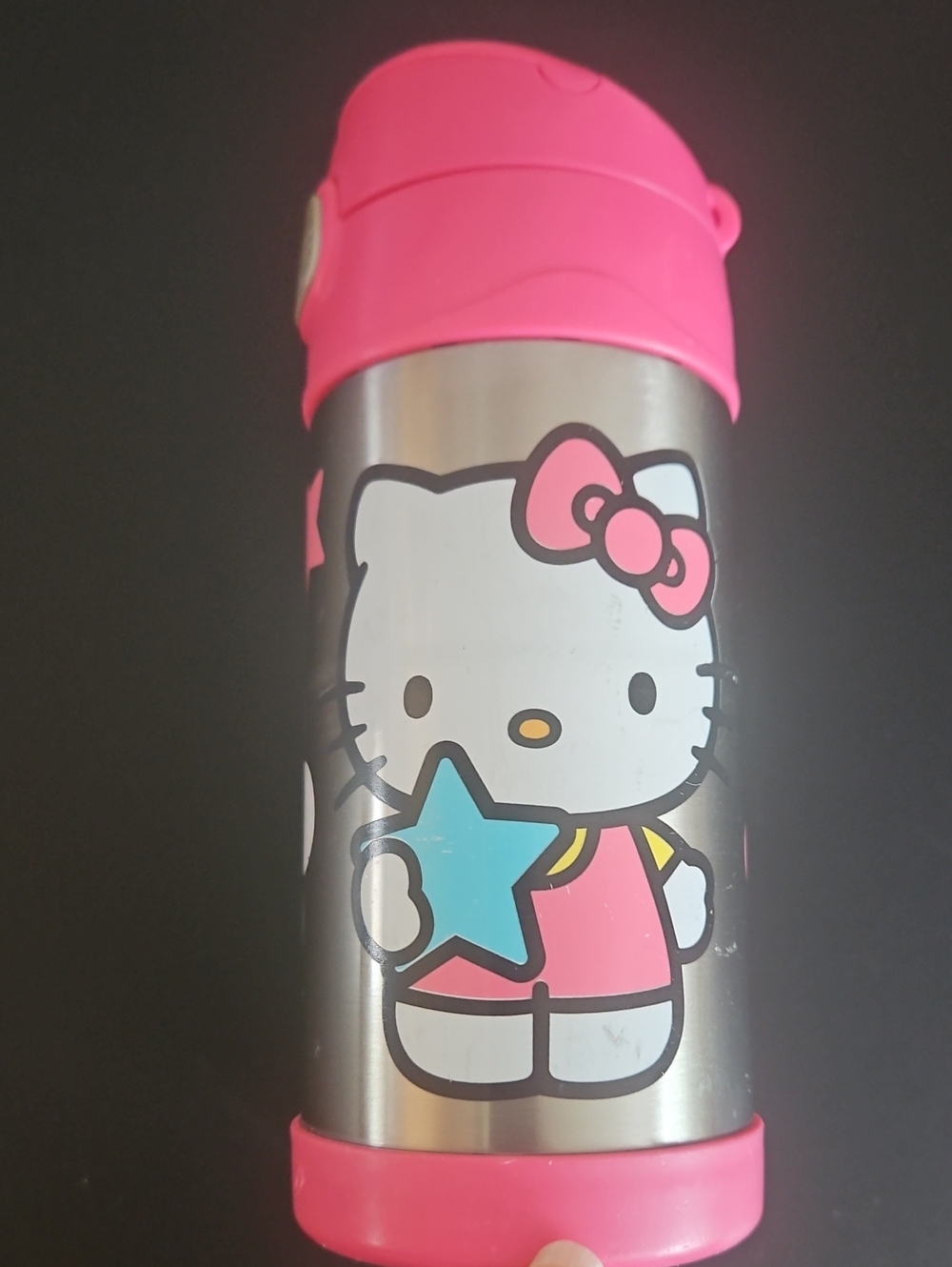 Thermos Hello Kitty Pink Stainless Steel Kids Water Bottle Sanrio
